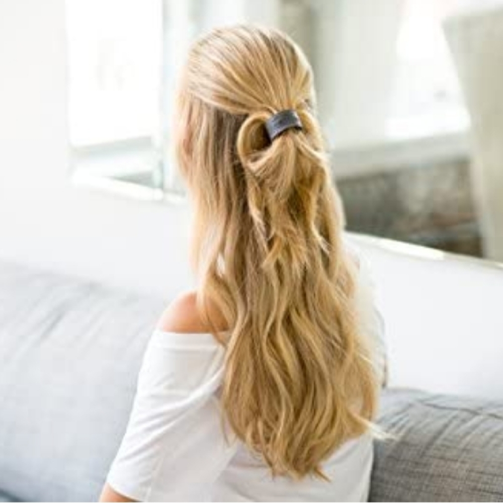 Leather cuff hair tie - Picture 4 of 6